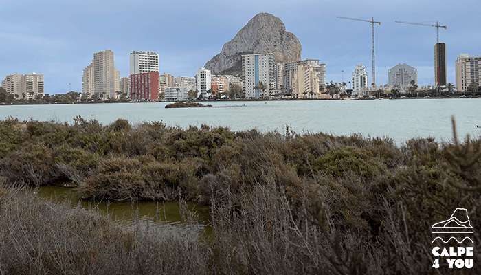 Zoutmeer Calpe uitzicht Penon de Ifach