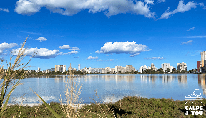Las Salinas zoutmeer zonnig